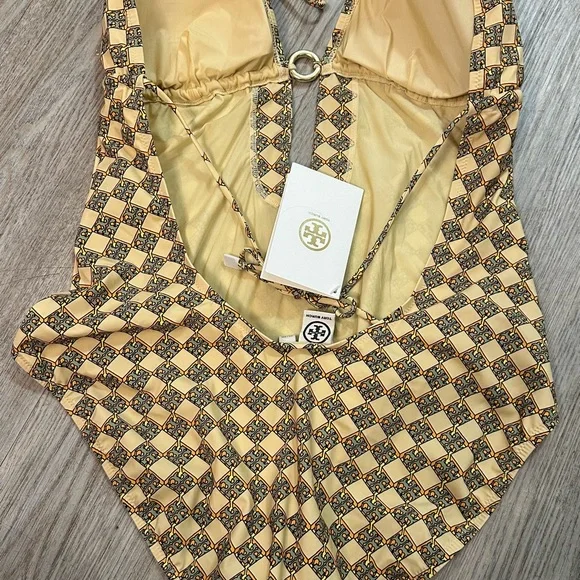 Tory Burch ring holder swim one piece XL - Picture 4 of 5